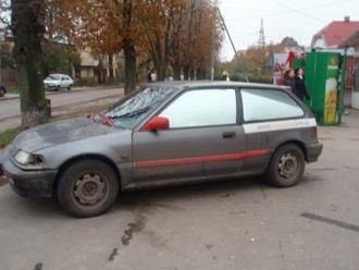 хонда приїхала з умані в Львові.JPG